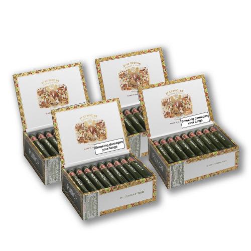 Punch Petit Coronations & Coronations Tubed Cigar - 4 x Box of 25 (100) Mixed Bundle Deal